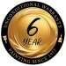 6 Year Warranty NEW Blk Outline Gold Letters